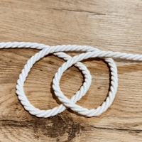 Točená šnúrka 6,5 mm - Krémová