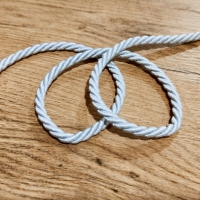 Točená šnúrka 6,5 mm - Šedá