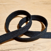 Tepláková šnúra 12 mm - Čierna