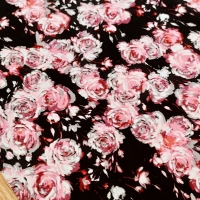 Teplákovina - Kvety III - cena za 10 centimetrov