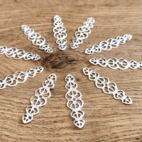 Filigrán - 53 x 14 mm - Strieborný