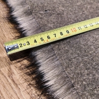 Elegantná umelá kožušina - Vlk hnedý - cena za 10 cm, 1500 g/m
