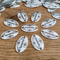 Medzikus, štítok - Handmade - Strieborný