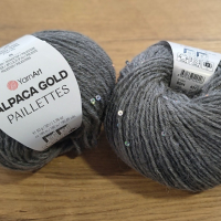 YarnArt Alpaca Gold Paillettes - 9304 - Sivá
