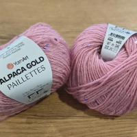 YarnArt Alpaca Gold Paillettes - 9306 - Ružová