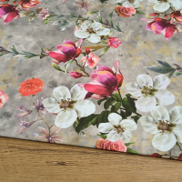 Bavlna režná - Rozkvet - cena za 10 centimetrov