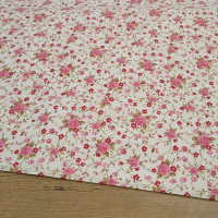 Bavlna režná - Kvietočky - cena za 10 centimetrov