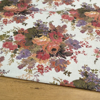 Bavlna režná - Magic Flowers - cena za 10 centimetrov