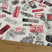 Bavlna režná - N. Y. C. - cena za 10 centimetrov