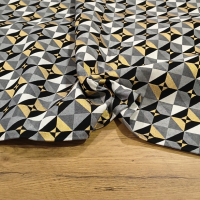 Bavlna režná - Luxury Triangles - cena za 10 centimetrov