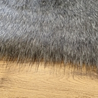 Kožušina umelá - Grey Black - cena za 10 cm
