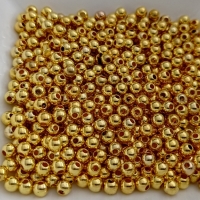 Korálky 5 mm - Zlaté