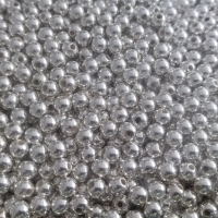 Perličky 6 mm - Strieborné - 10 gramov