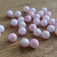 Korálky perličkové - 10 mm - Melírové ružové