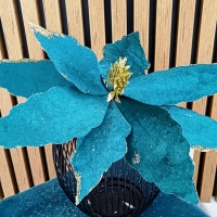 Dekorácia - Kvet - Smaragdovo zelený