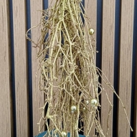 Aplikácia ozdobná Stromček - Zlatý - 40 cm
