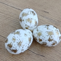 Veľkonočné vajíčka - Bielo zlaté
