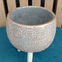 Kvetináč cementový - Medený - 150 x 130 mm