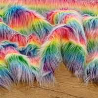 Kožušina umelá - Rainbow - cena za 10 cm, 1400 g/m