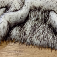 Kožušina umelá - Biely Vlk - cena za 10 cm, 1500 g/m