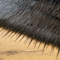 Kožušina umelá - Black New Max - cena za 10 cm, 1500 g/m