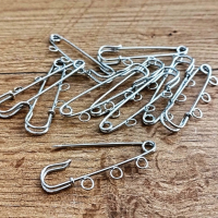 Brošňová spinka 50 mm - Strieborná