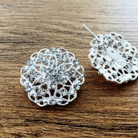 Brošňa ozdobná strieborná - Vzor V