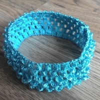 Elastická čelenka 40 mm - tyrkys